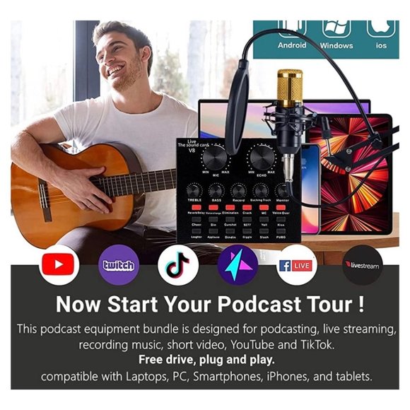 CofeLife Professional Condenser Microphone Kit NIB - Picture 10 of 11